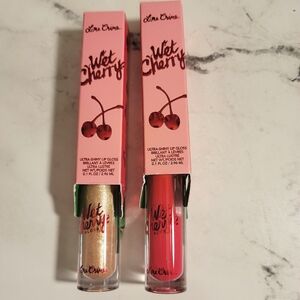 NEW IN BOX Lime Crime Set Of 2 Wet Cherry Ultra Shiny Lip Gloss